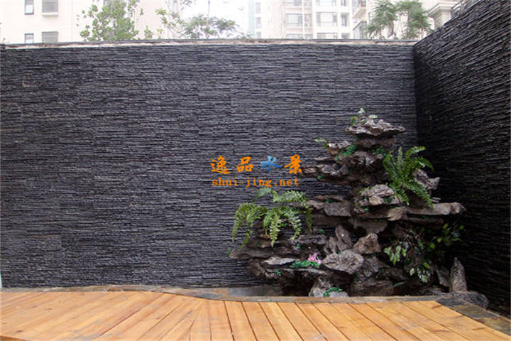花园水景墙假山制作